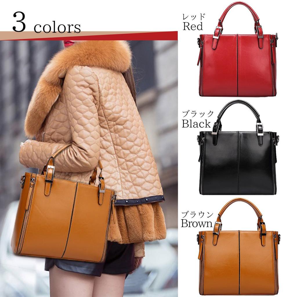 Bag Handbag Shoulder Bag Zipper 2WAY Crossbody Commuting Formal 2way Handbag Commuting Bag Pretty Business Shoulder Business Bag Large [Angel Moon]