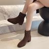 Non-slip Temperament Short Boots Casual New Martin Boots Women's 2025 British Style Fashion Retro Versatile Single Shoes