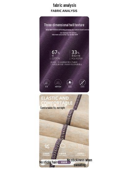 GAGN Women's Gray Wool Wide-Leg High-Waisted Casual Trousers