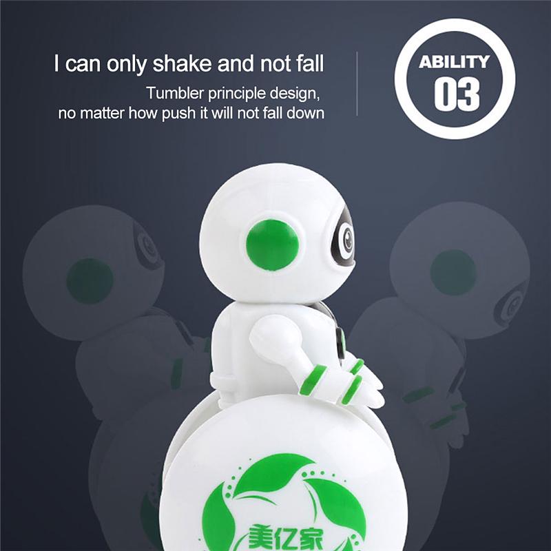 Multifunctional Children Cartoon Induction Tumbler Smart Sound Light Music Robot Toy