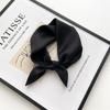 Lightweight Silk Scarf Women 53x53cm Pure Color Square Neck Elegant Minimalist Accessory