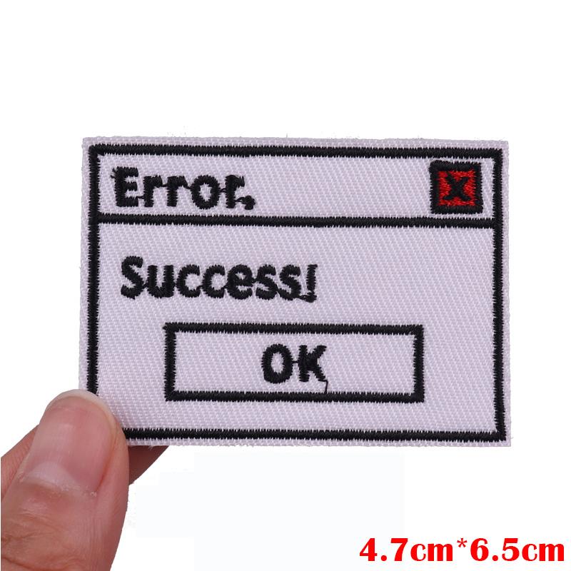 Jackets Hats Letter Slogan Embroidered Patches For Clothes Personality Letter Series Patch Iron On Patches For Clothing Sew DIY