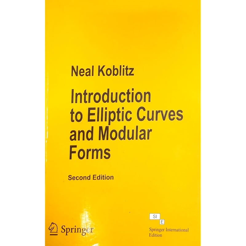 Introduction To Elliptic Curves And Modular Forms, 2E, Sie (Pb2014)