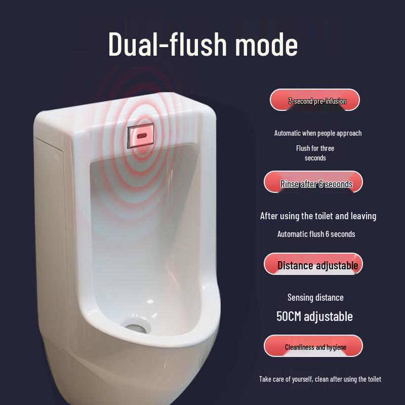 Whale Club Concealed Urinal Smart Sensor Flush Valve