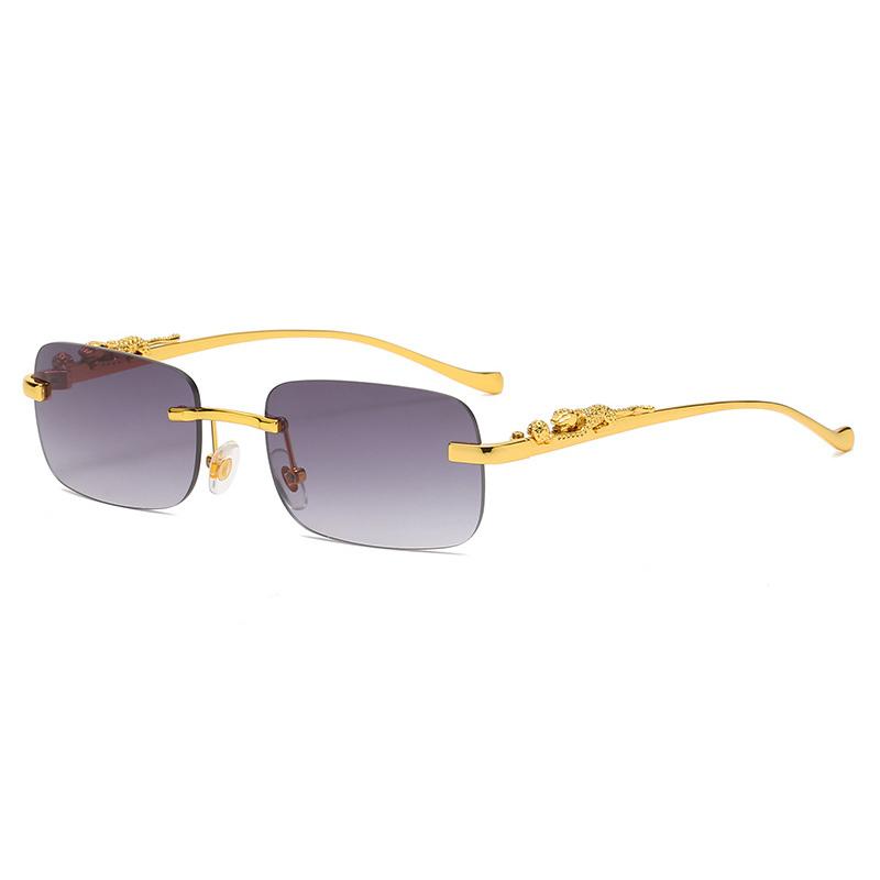 Superhot Eyewear 68816 Fashion 2022 Men Women Rectangle Sun Glasses Retro Vintage Rimless Sunglasses