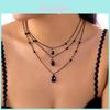 Blood Drop Tassel Bat Pendant Necklace Set With Bat Charm For Men And Women