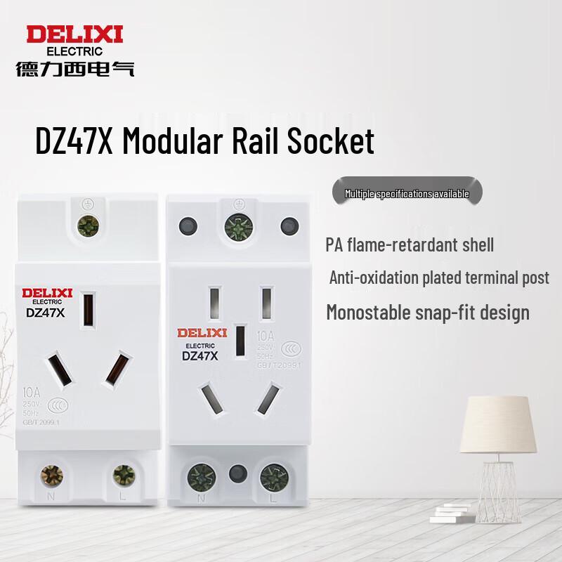 Delixi Electric DZ47X Modular DIN Rail Socket