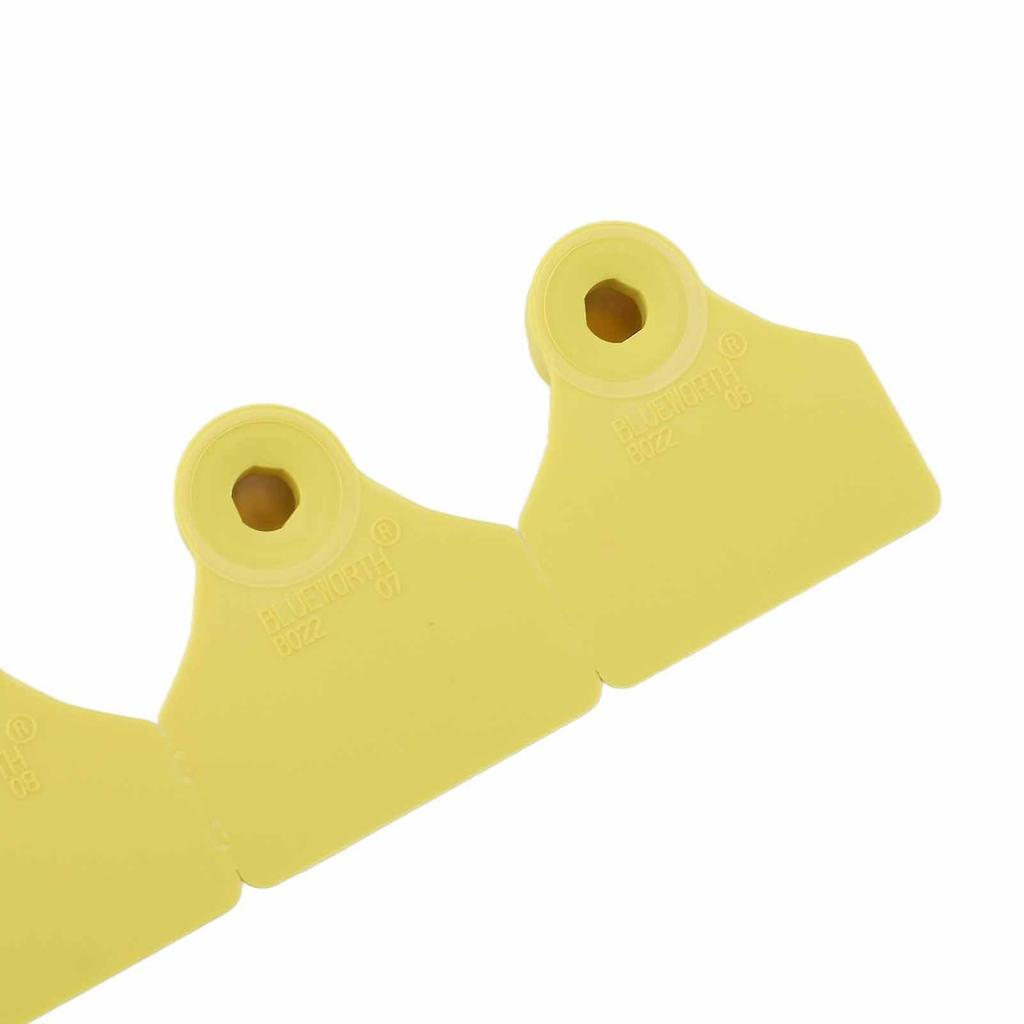 100 Sets Livestock Ear Tag Blank Animal Pig Ear Label TPU Yellow for Farm Husbandry