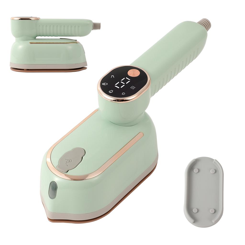 1200W portable clothing steamer, 10 second fast heating Plancha a Vapor Para Ropa, with LED, 180 ° rotating handle and ceramic base plate