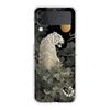 Transparent Phone Case For Samsung Galaxy Z Flip 3 4 5 6 7 Hard Folding PC Z Flip3 Flip4 Cover Cool Animal Tiger Lion
