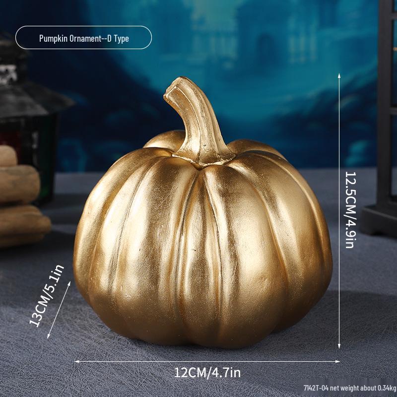 Cross-Border Halloween Skull Resin Ornament - Ghost Festival Decoration for Desktop and Entrance