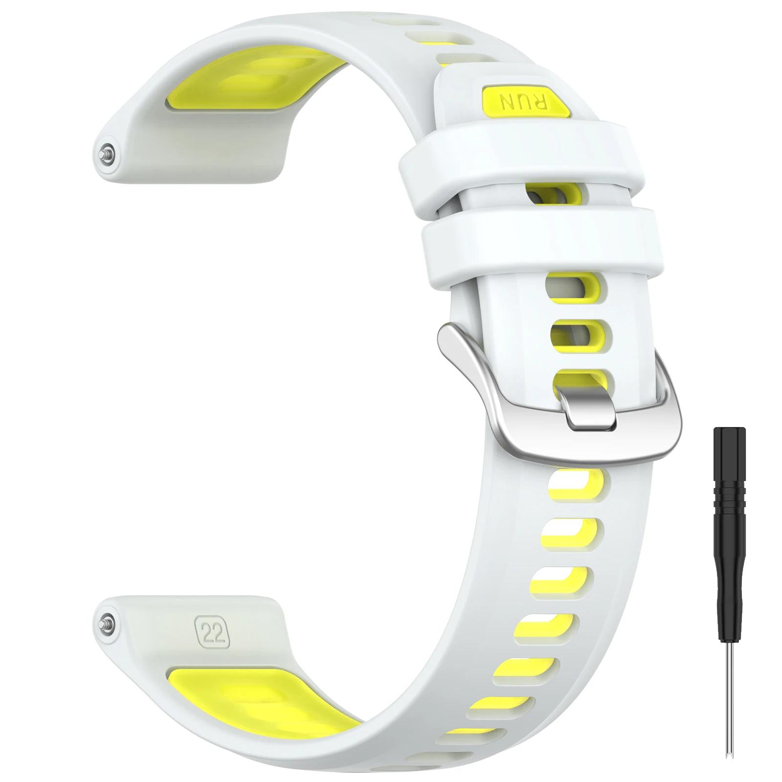 

Official Silicone Strap for Garmin Forerunner 970 955 945 935 745 Two-tone Sports Breathable Forerunner 965 Bracelet Wristband Forerunner 970