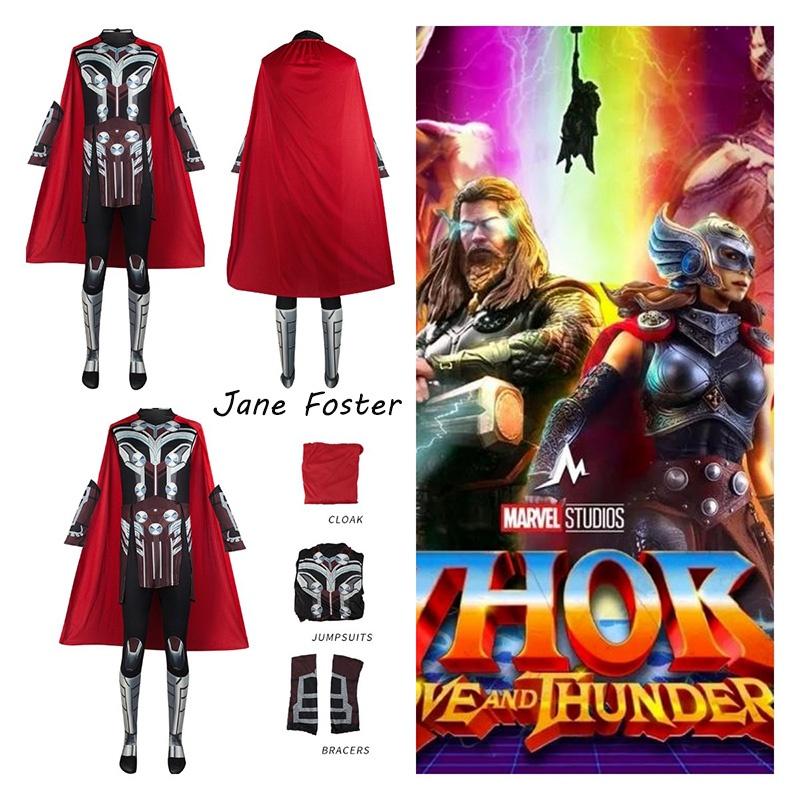 Falei Fantasia de Halloween Thor 4 Cosplay Macacão Para Crianças e Adultos Macacão Justo