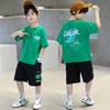 Boys' Summer 2025 Short-Sleeved Suits: Cool and Stylish T-Shirt and Shorts Set for Kids