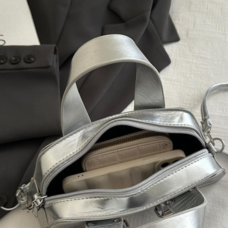 Modedesigner Schnalle Umhängetasche Vintage Luxus Crossbody Tasche Y2k Gothic PU Leder Kleine Geldbörse und Handtasche