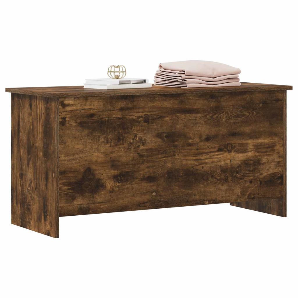 Storage Chest Smoked Oak 100 X 40 X 50 Cm