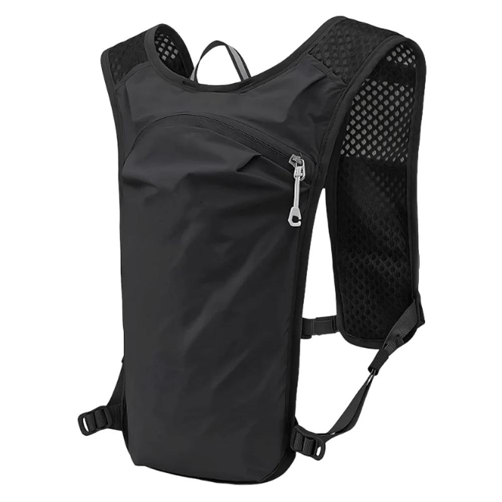 

Cycling Running Hydrating Vest Ultralight Breathable Hydrating Water Bag Backpack For Outdoor Hiking Marathon Climbing Sports чёрный