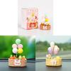 Resin Peace Balloon Flower Basket Car Decor With Minimalist Style For Vehicle Interior