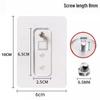 Transparent Seamless Adhesive Hooks - Strong Load Bearing for Home, Kitchen & Bathroom