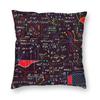 Mathematics Formulas Math Symbol Square Pillowcover Home Decor Science Physics Teacher Gift Cushions Throw Pillow Case for Sofa