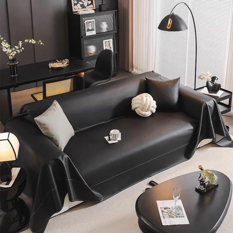 EIFLOY-PU Leather Waterproof Sofa Covers for Dogs, 4 Seater, Armchair Protector, Universal Sofa Towel, Couch Slipcover, 3 Seater