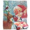 JQ Licensing Silky Fawn Santa Claus Christmas Supersoft Blanket