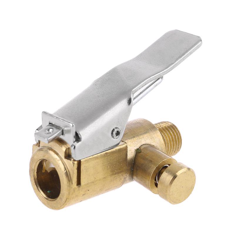 Tire Chuck with Clip Adapter Air Chuck Tire Inflator Compressor Pump- Connect Accessories for Vehicle Auto 34mm Length