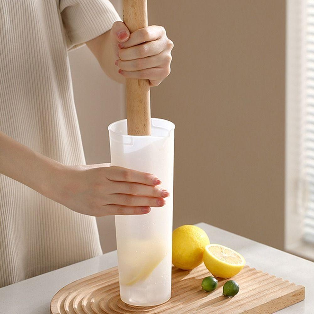 Simple Large Capacity Drinks Pitcher U-Shaped with Lid Shatterproof Cold Brew Bottle Water Containers Summer