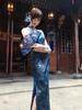 Elegant Sleeveless Retro Cheongsam Dress with Slit and Frog Buttons for Women