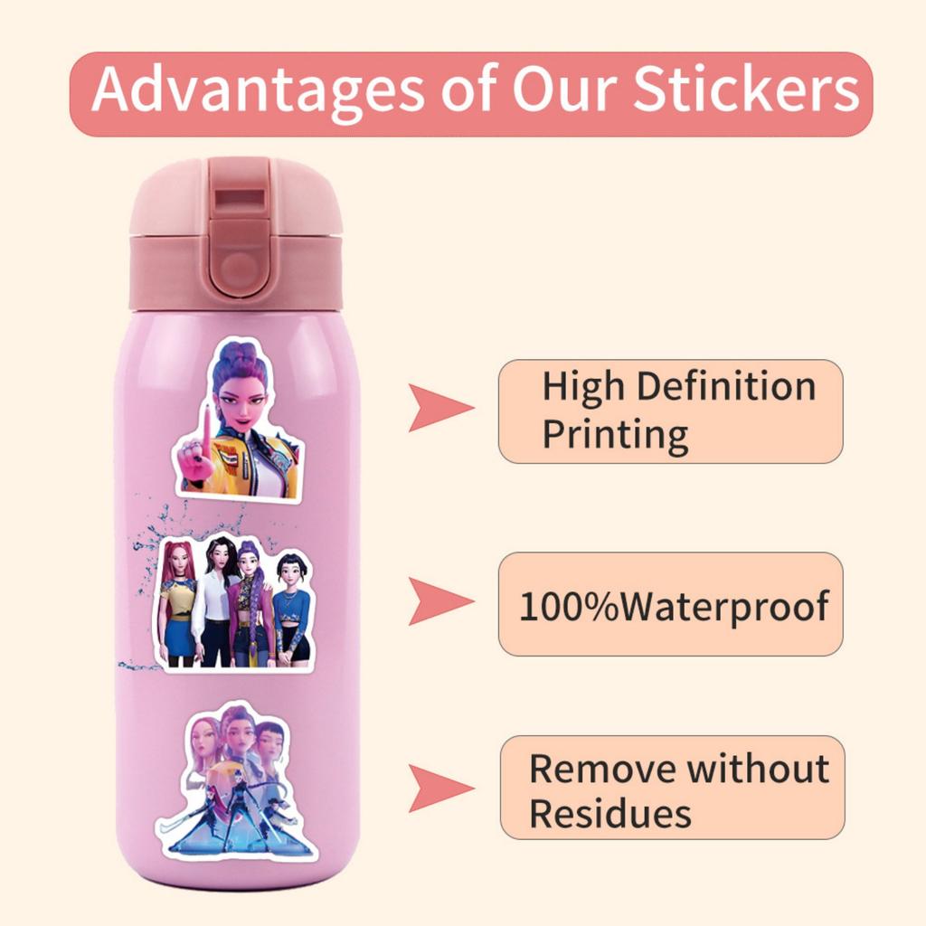 110pcs Suitcase Stickers Waterproof Stickers Scooter Computer Tablet Cartoon Decoration