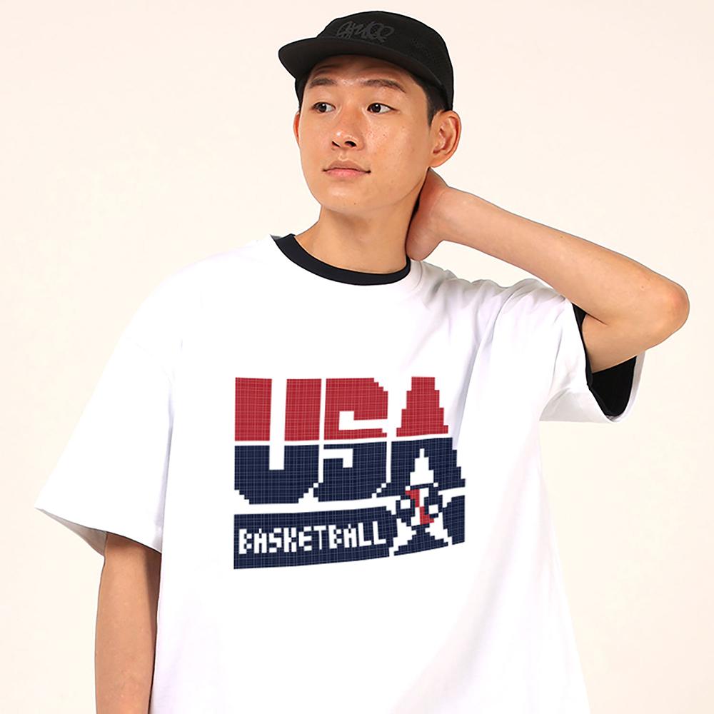 Sturf Usa Pixel Dt Logo White Heavy Short Sleeve Tee M
