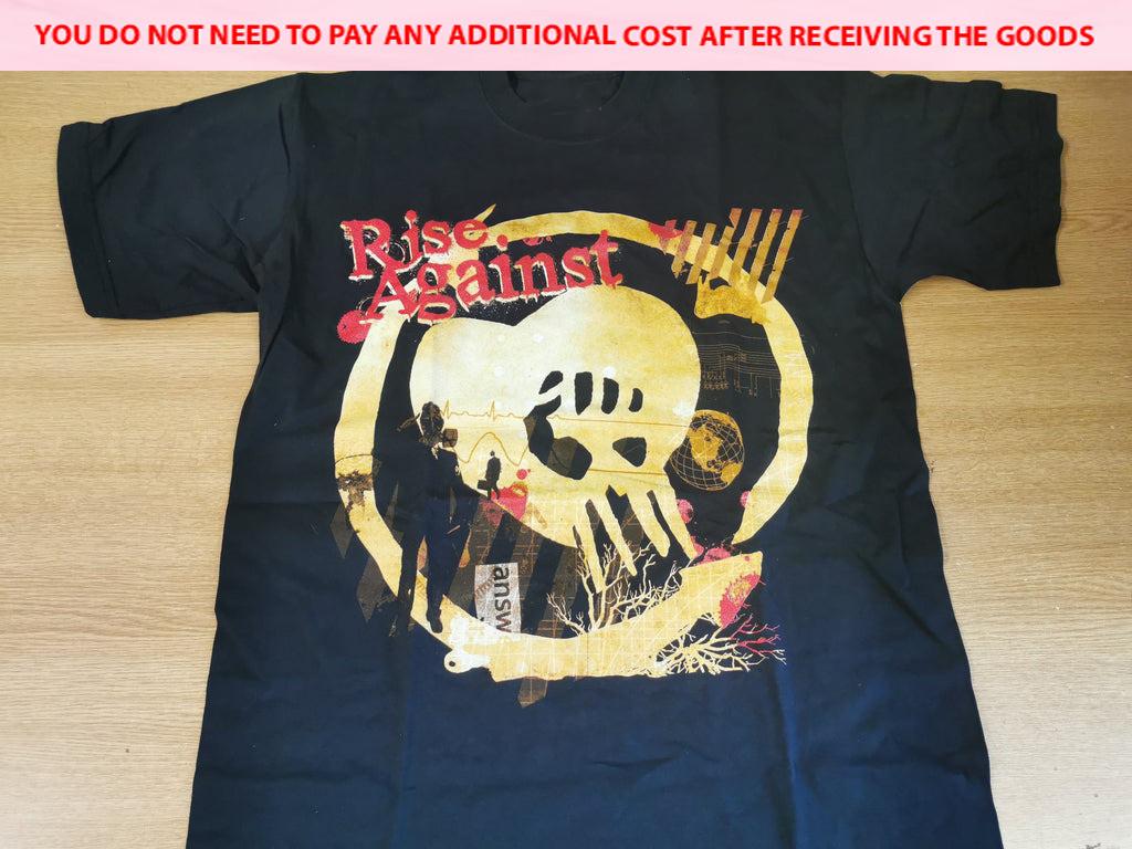 Hot Yellow Heart Rise Against Band Shirt Gift Family Black S-5XL SN200 XXXL