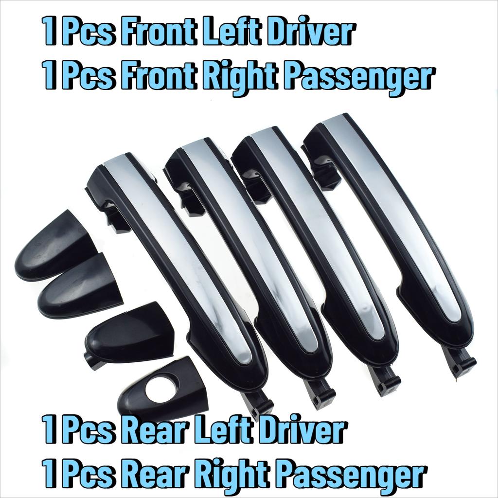 1/2/4 Pcs For Hyundai Santa Fe 2.4L 3.5L 2007-2012 Outside Car Door Handle Chrome Front or Rear Left Driver or Right Passenger