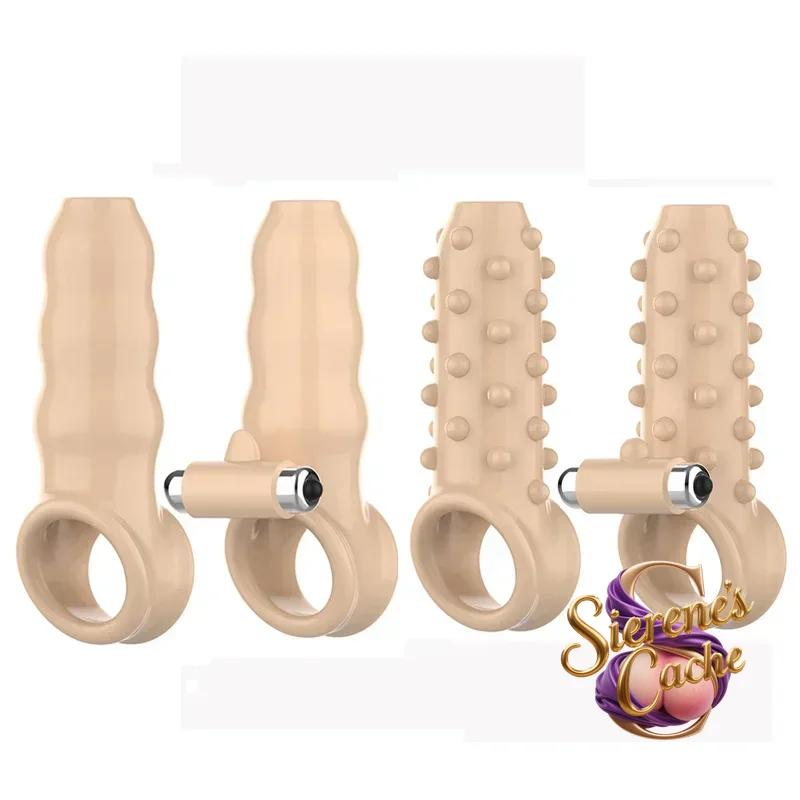 SCRealistic Penis Extender Sleeve Cover Header Case Reusable Condom Delay Ejaculation Dick Enlargement Extension Men Male Sex To
