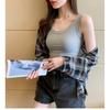 Slim Fit Svel Strap Vest Women's Korean Sle Inner Wear Commute Regular Length Pure Color Other 00% Spring Season