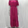 Women's Casual Dresses - Boho Off Shoulder Strapless Dress Elegant Anti Pilling Large Hem Adding Charm Popular Beach Party Streetwear