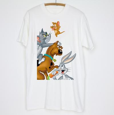 Bg Bunny Scooby Doo Tom En Jerry T-shirt Unisex Tee S-4XL VN1868 Unisex T-shirt