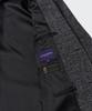 Musinsa Standard Manteco Herringbone Daddy Shoulder Single Long Coat [Dark Gray]
