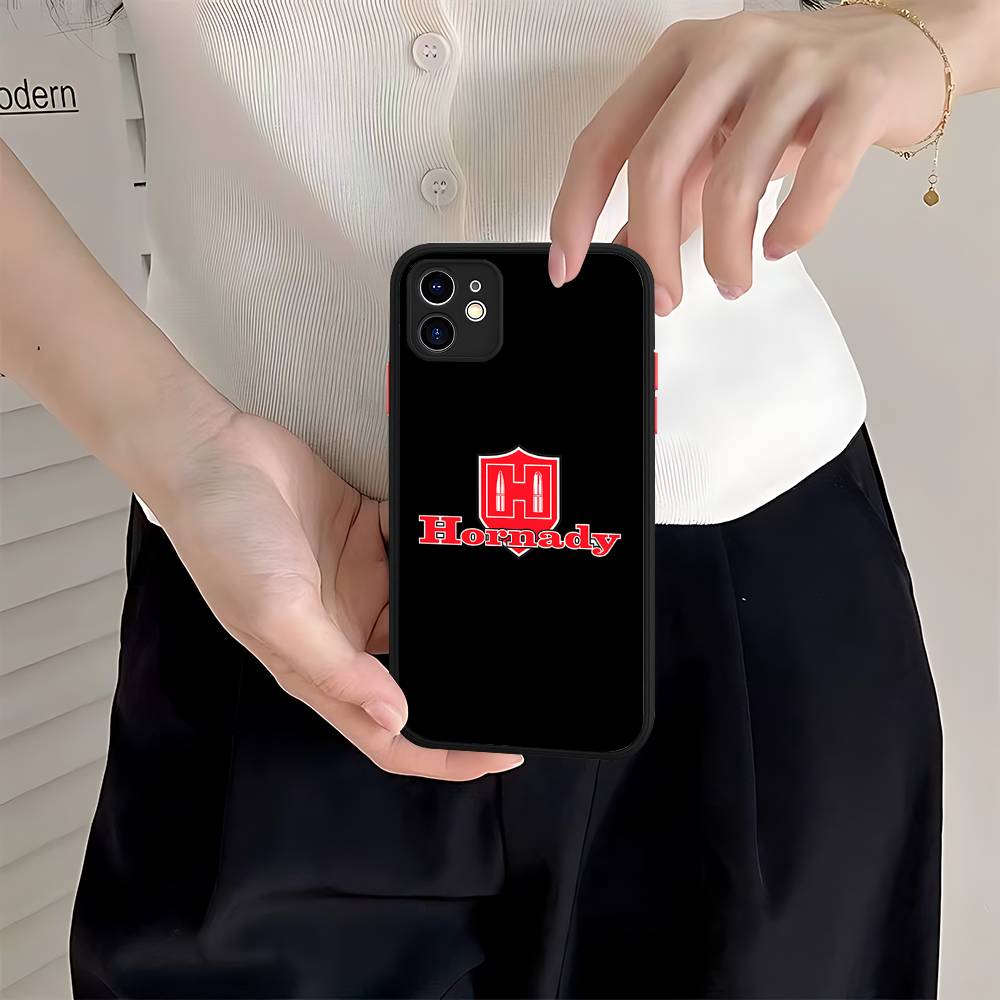 Hornady Logo Phone Cases For IPhone 16 15 14 Plus 13 12 11 Pro Max Matte Oft Bumper Phone Cover