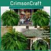 Boston Fern Fake Plant With Uvresistant Plastic Foliage For Apartment Decoration And Gift Giving