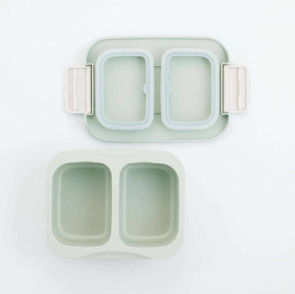 Skater Lunch Separate Dishwasher Microwave Made in Sepia Box, Antibacterial, Type, 1-Tier, 500ml, Safe, Safe, Japan, Green, PTLBS5AG-A