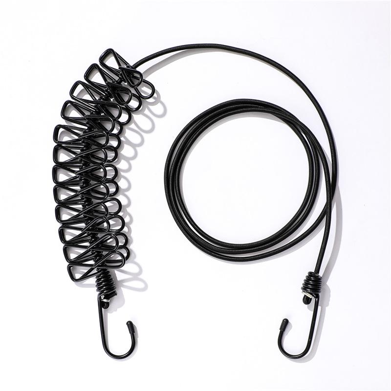 Underwear Clip Drying Rack Retractable Clothesline for Travel Drying Rope Home Balcony Clothespin Home Decor