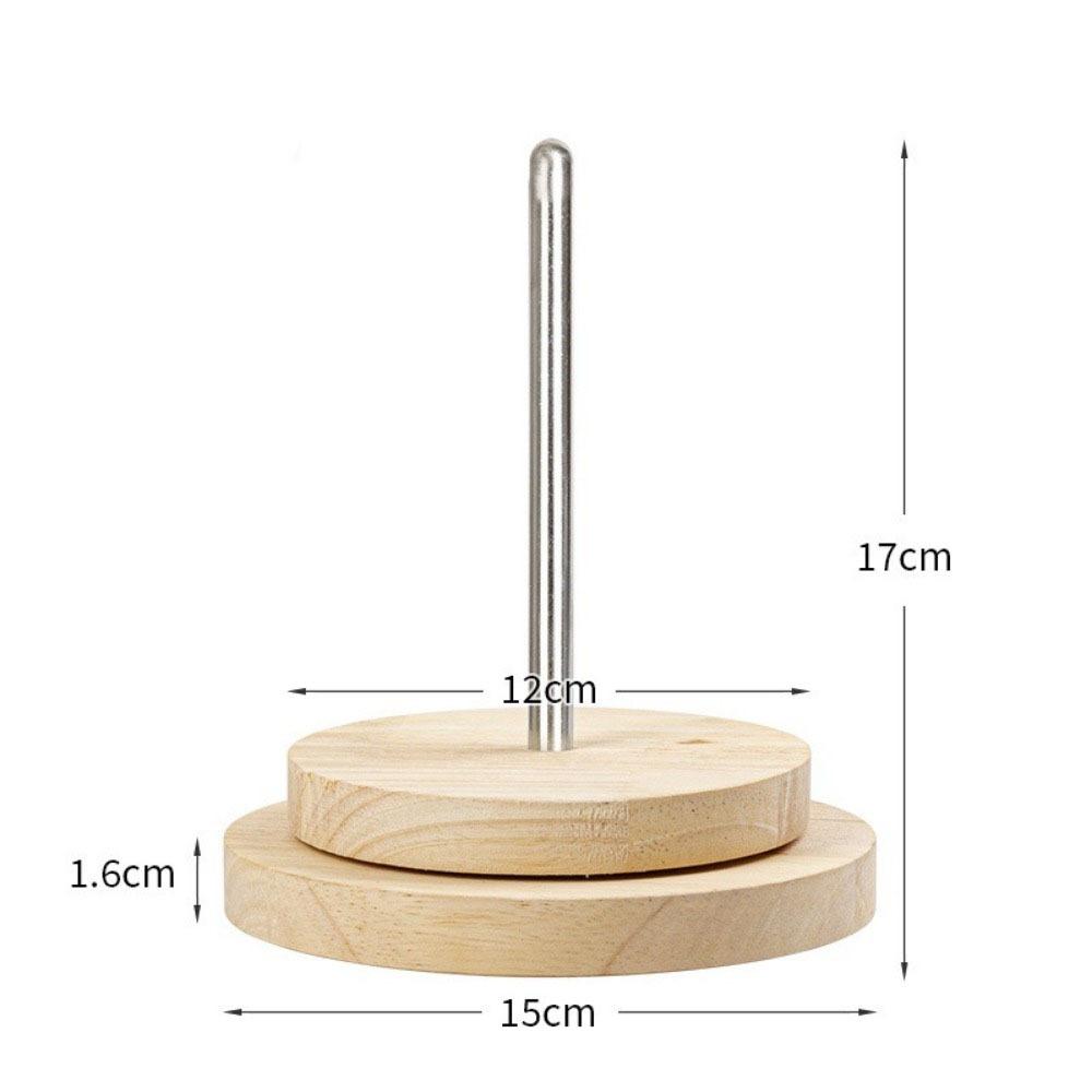 Wooden Yarn Rotating Tool Portable Thread Holder Auxiliary Tool Yarn Ball Holder  Crochet Work