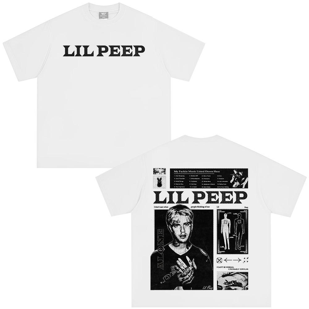 

Репер Lil Peep Hellboy Crybaby Графічні футболки Чоловічі Жіночі Вінтажні Хіп-хоп Футболки з коротким рукавом Модні Повсякденні Футболки оверсайз L