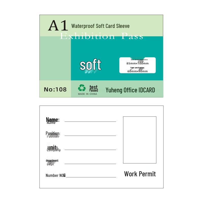 

Waterproof PVC Badge Holder for ID Cards and Name Tags