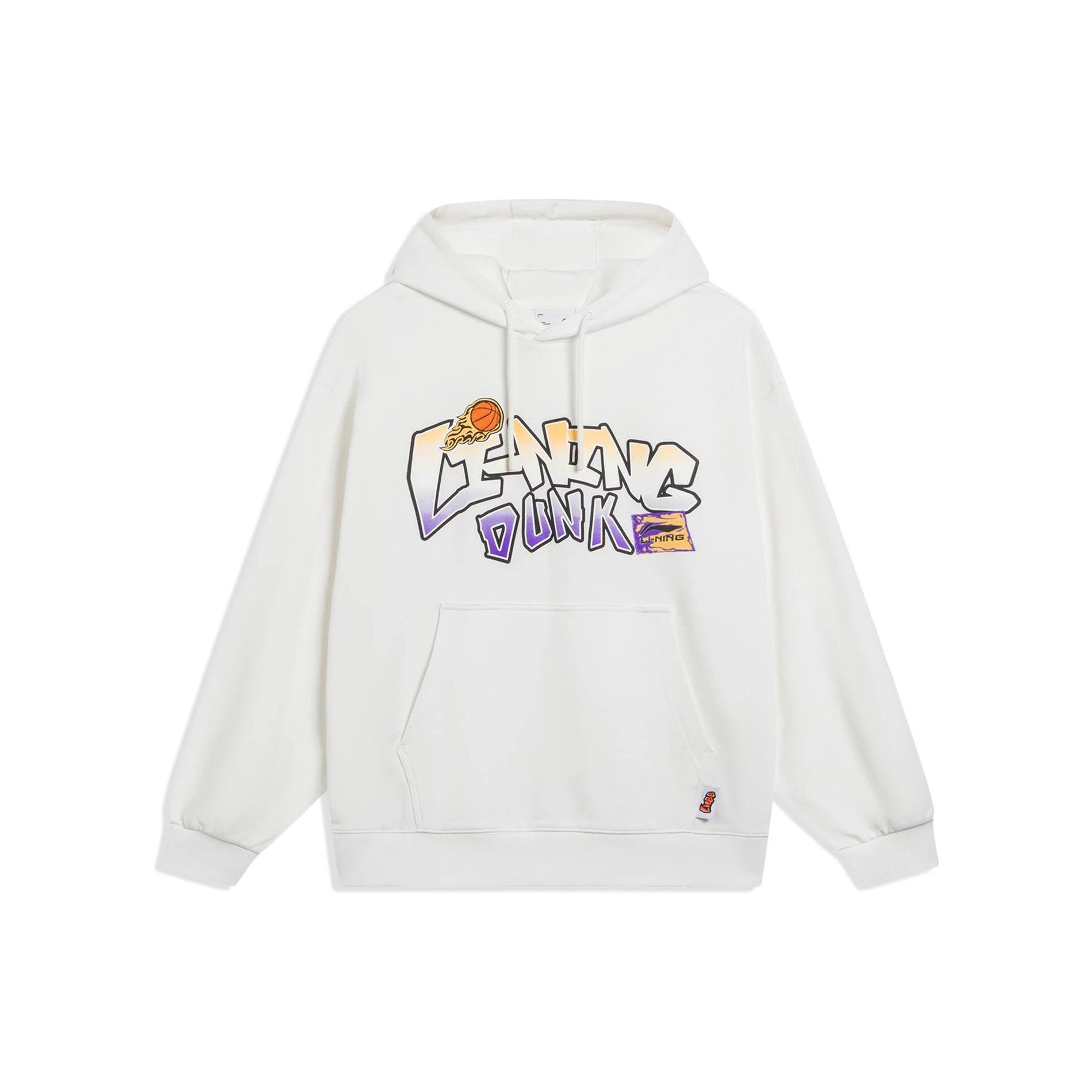 Li-Ning Hoops Cartoon Graphic Hoodie White Men s AWDT551-1 XL