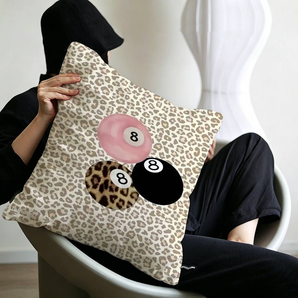 Fashion cool Leopard Print Pillow Anime Pillow Sofa Bed Head Pillow Cover Cushion Cover 45x45 cm Fashion
