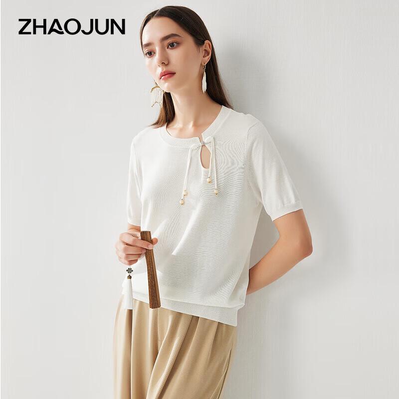 Women s Mulberry Silk Blend Round Neck Short Sleeve T-Shirt XL