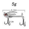 Metal Vib Fishing Lure 2-In-1 Fake Angling Baits Long Throwing Realistic 3D Eyes Fishing Baits For Catfish Bass Trout Vib Tackle