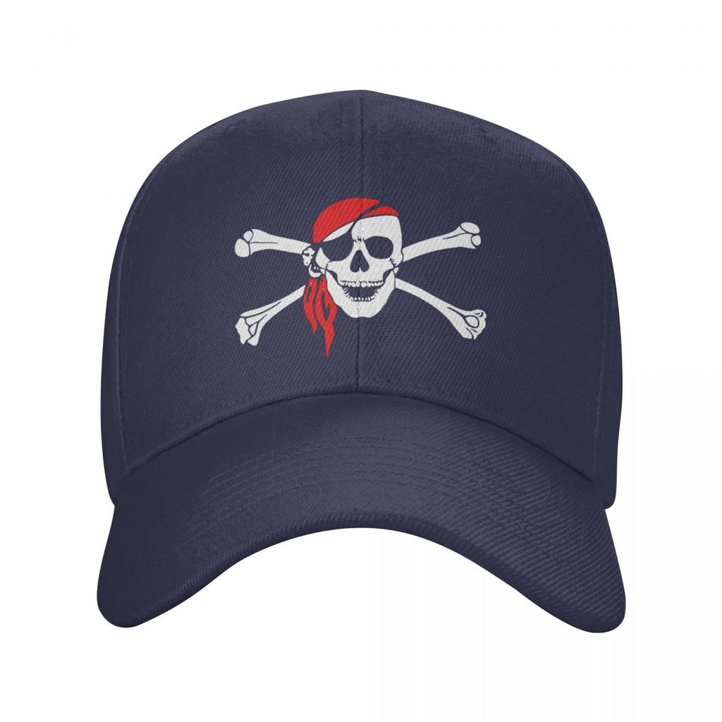 Módní Unisex Jolly Roger Skull Cross Bones Pirate Flag Baseballová čepice Dospělý Nastavitelný Táta Klobouk Hip Hop Snapback Čepice